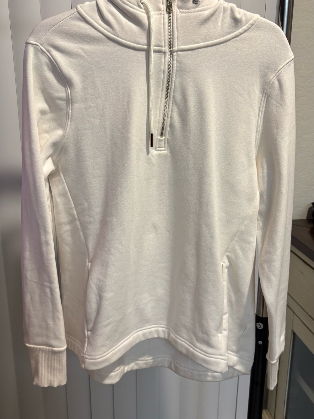 Avia Women's White Quarter-Zip Turtleneck Pullover
